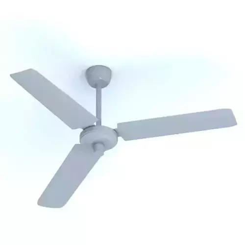 Blue Metal Ceiling Fan 3D model
