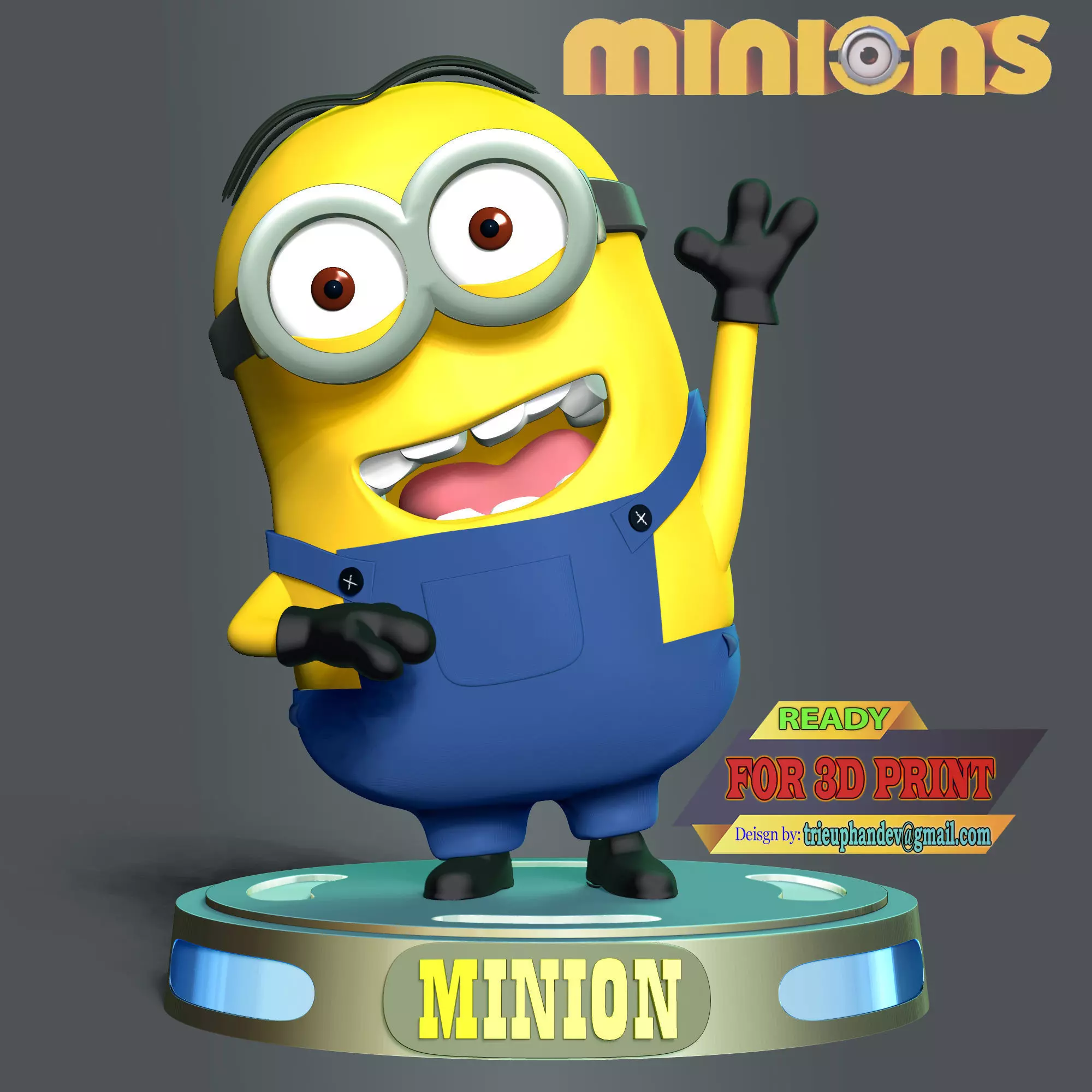 Dave The Minion 3D print model
