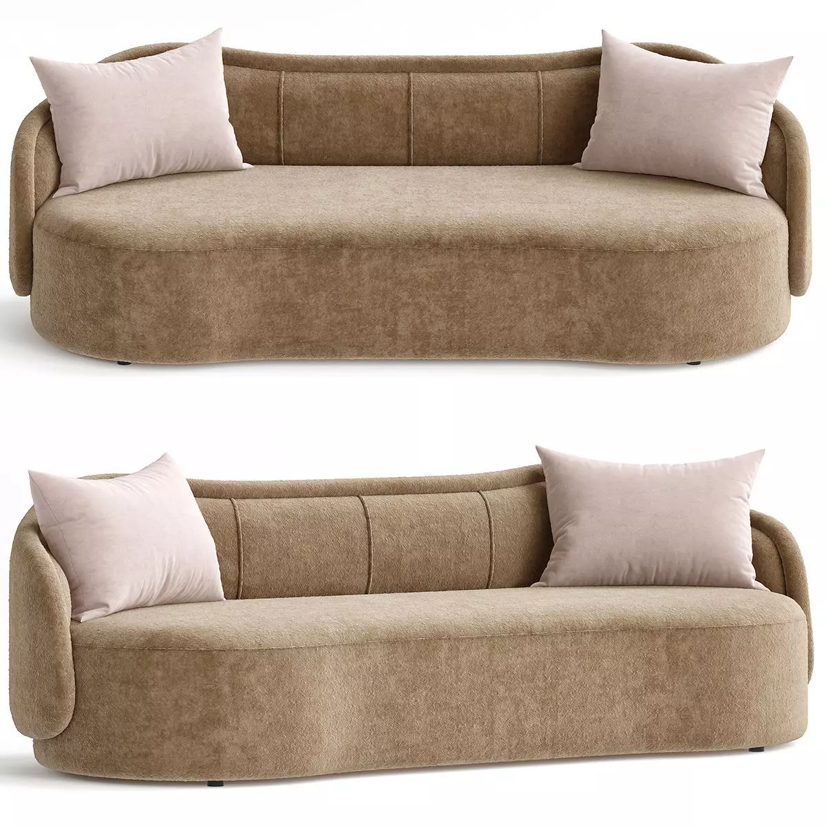 PIA SOFA 3d model Low-poly 3D model_0