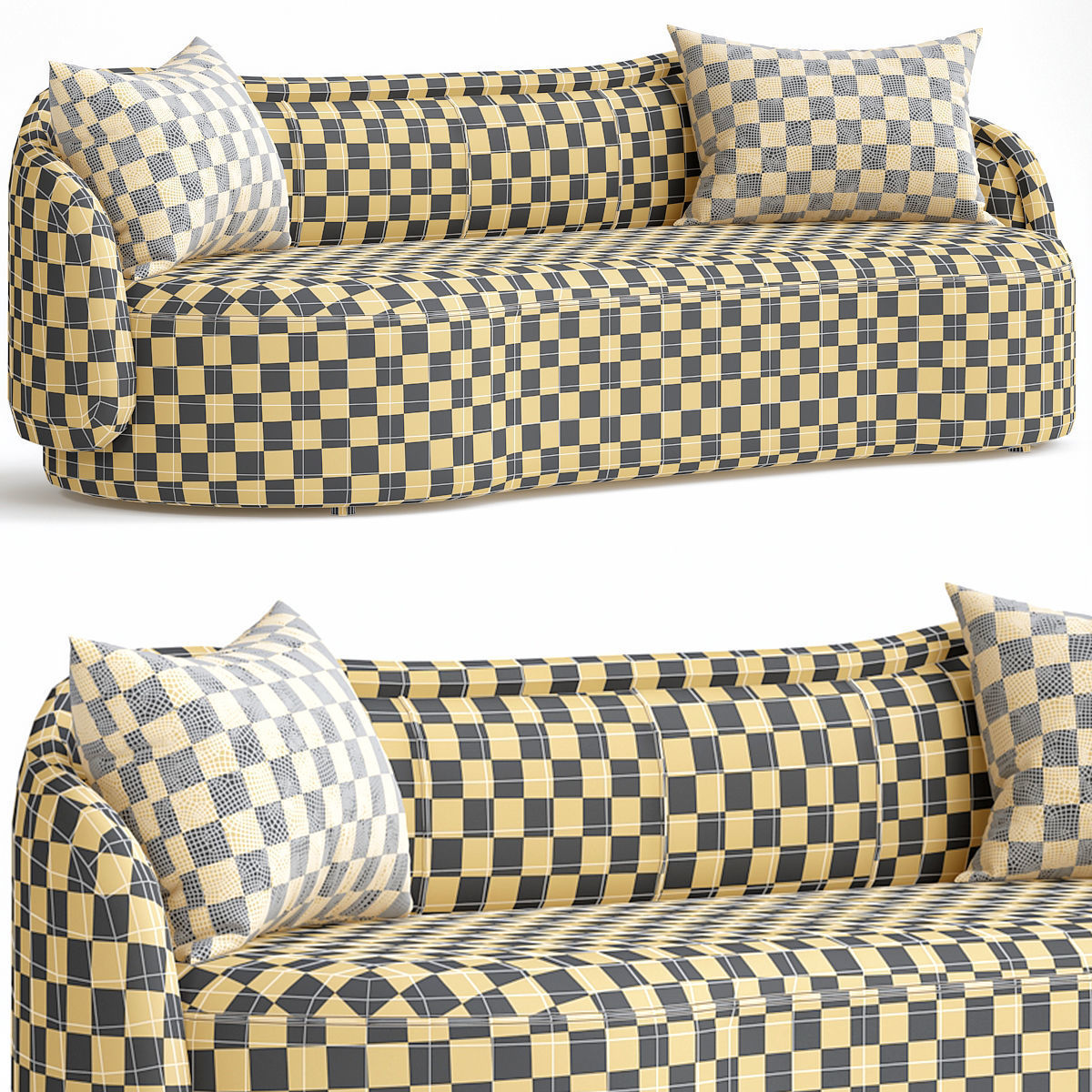 PIA SOFA 3d model Low-poly 3D model_1