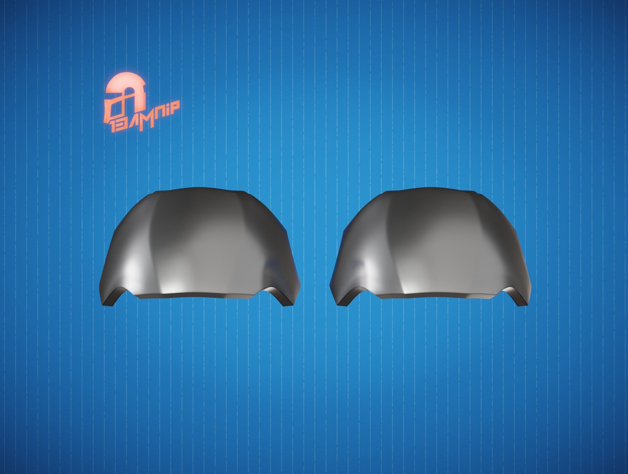 Custom Mandalorian knee Armor 3D print model_18