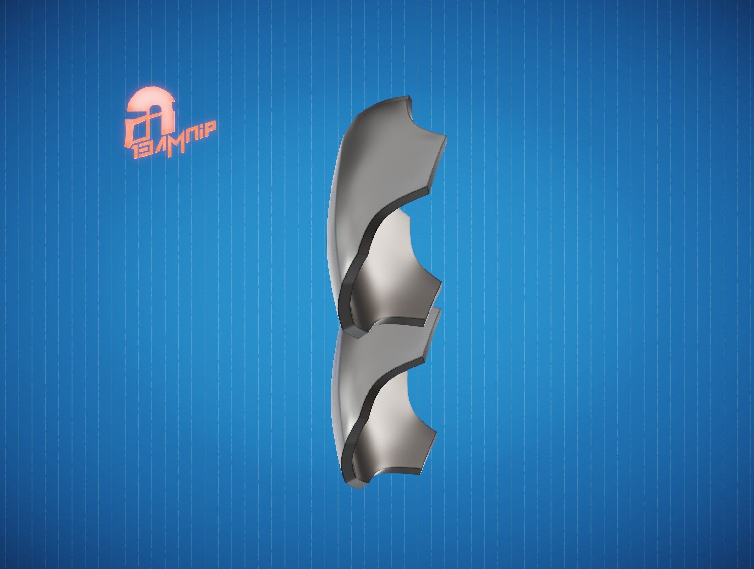 Custom Mandalorian knee Armor 3D print model_6