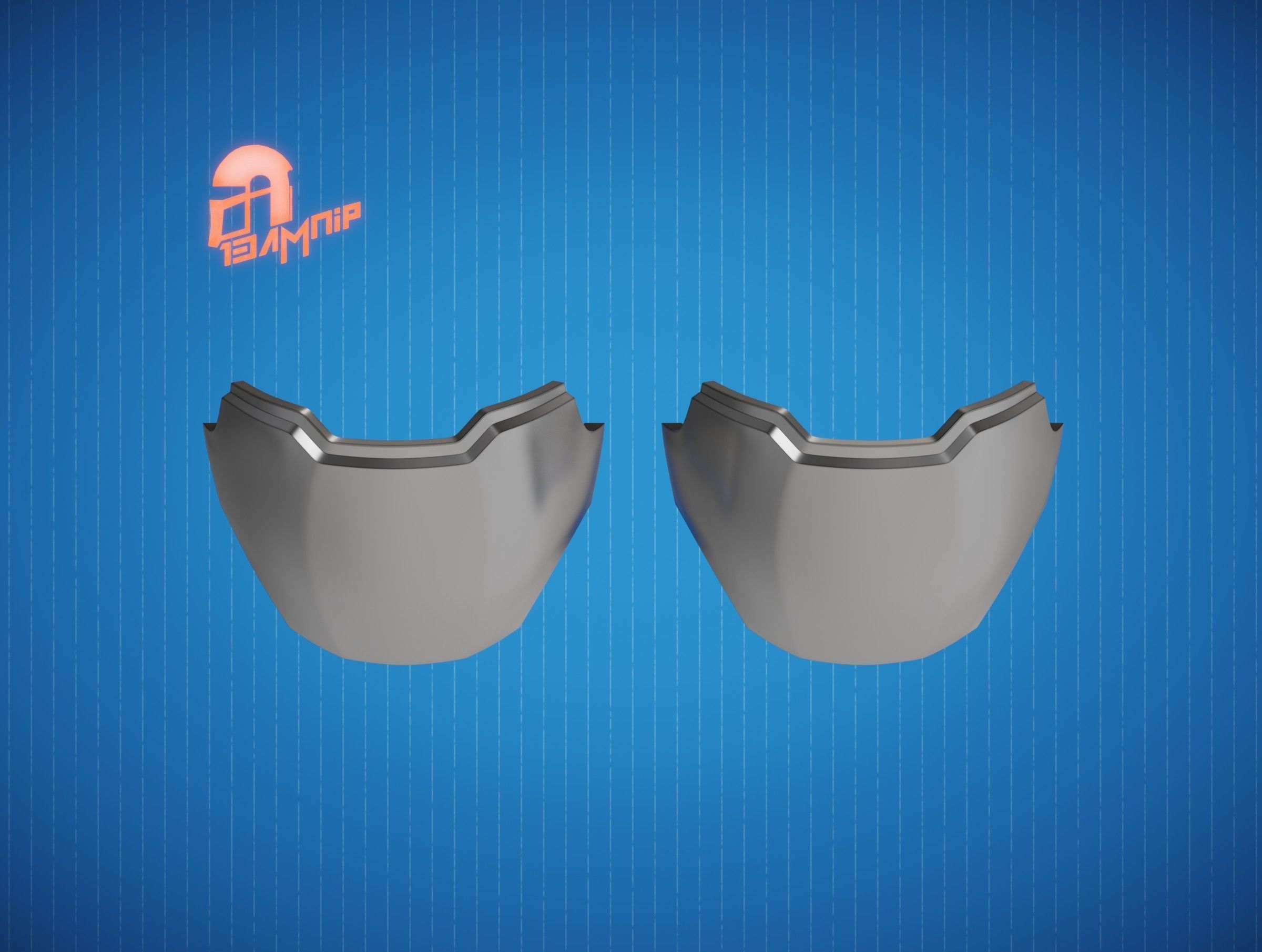 Custom Mandalorian knee Armor 3D print model_17