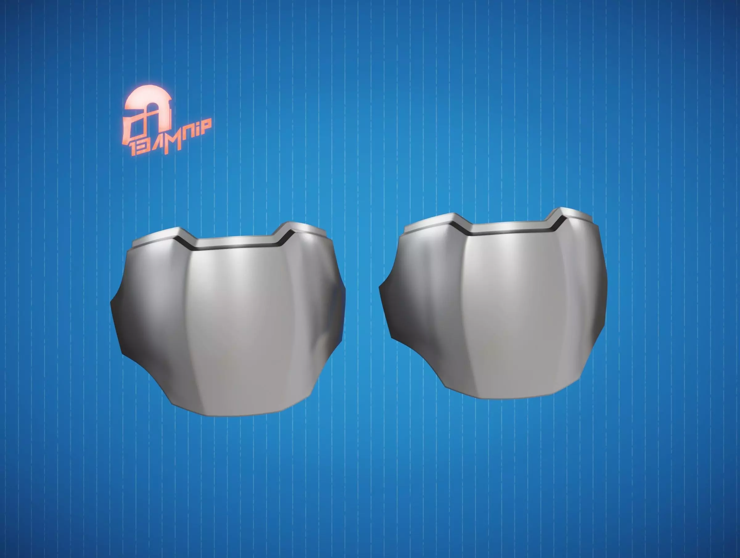 Custom Mandalorian knee Armor 3D print model_0