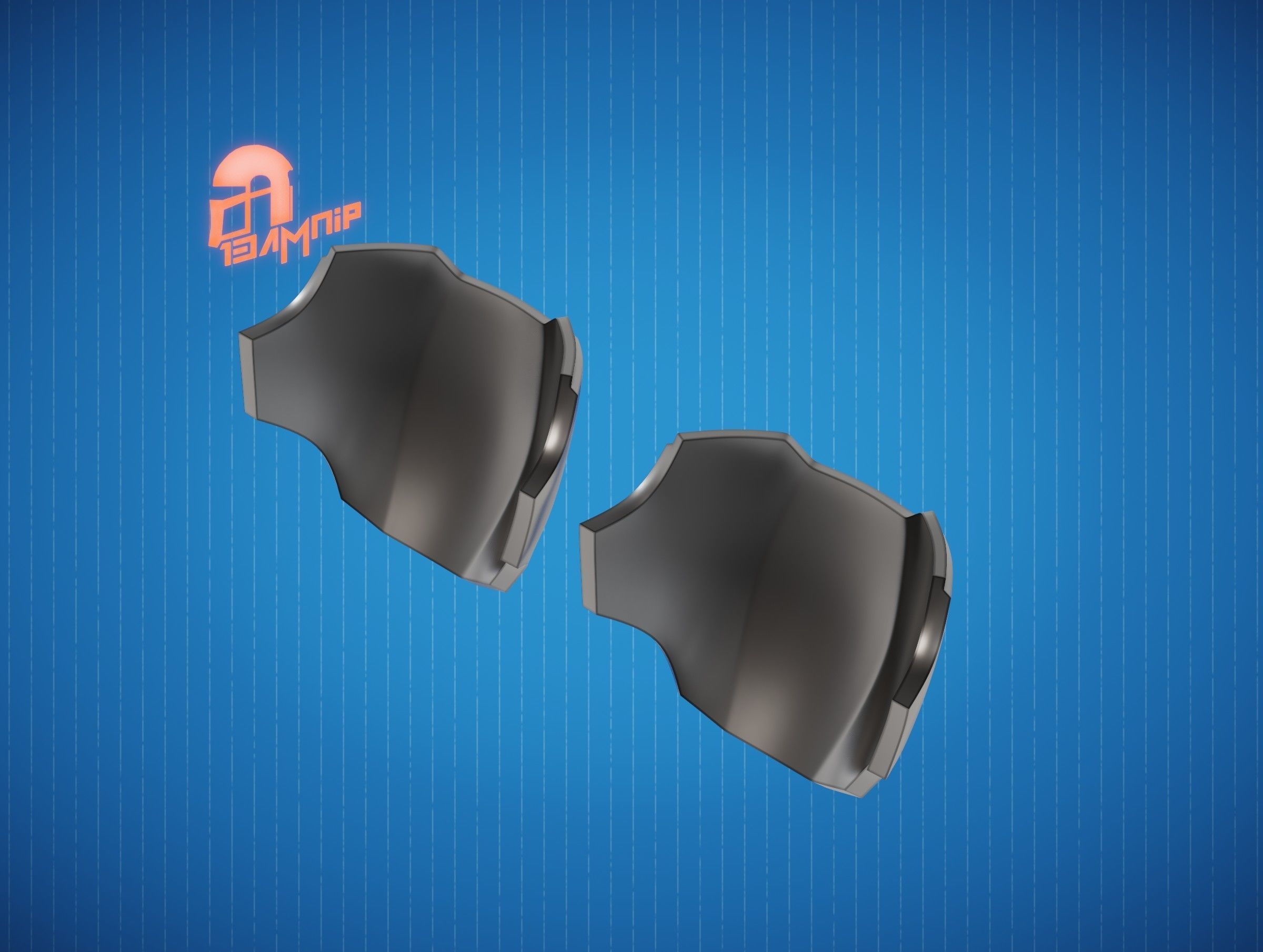 Custom Mandalorian knee Armor 3D print model_24