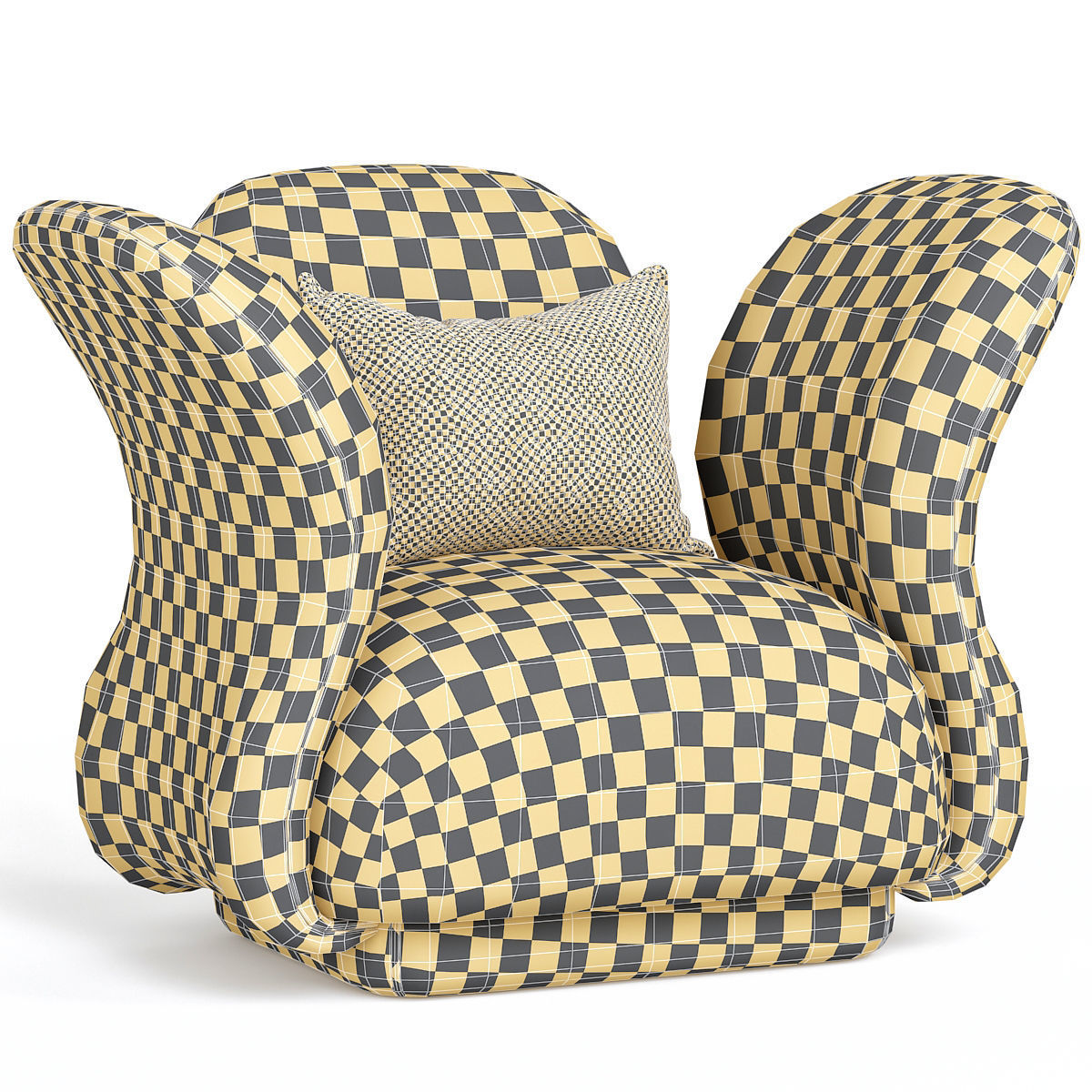 Pierre Paulin armchair 3d model Low-poly 3D model_2
