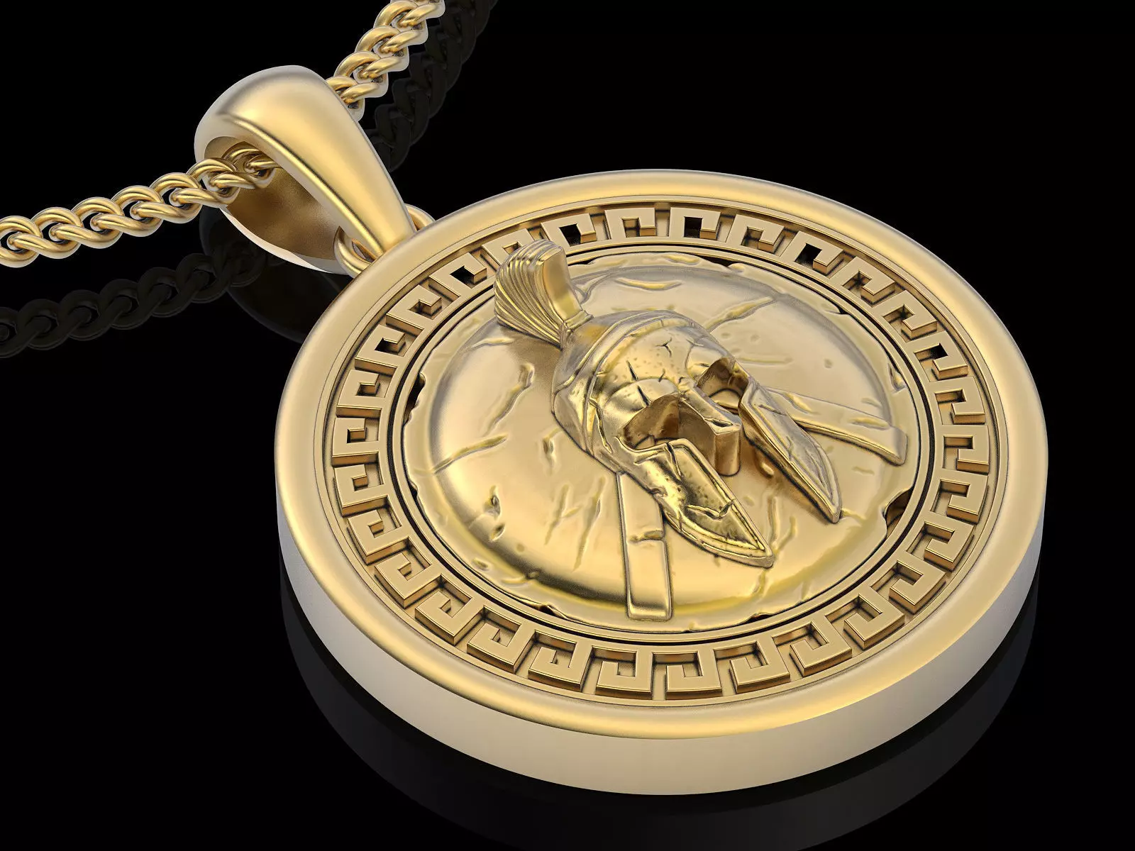 Spartacus shield pendant jewelry printable 3D model 3D print model