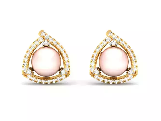 Women Earring 3dm STL OBJ FBX Render Details 3D print model