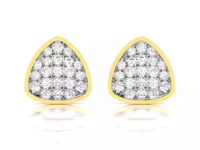 Women Earring 3dm STL OBJ FBX Render Details