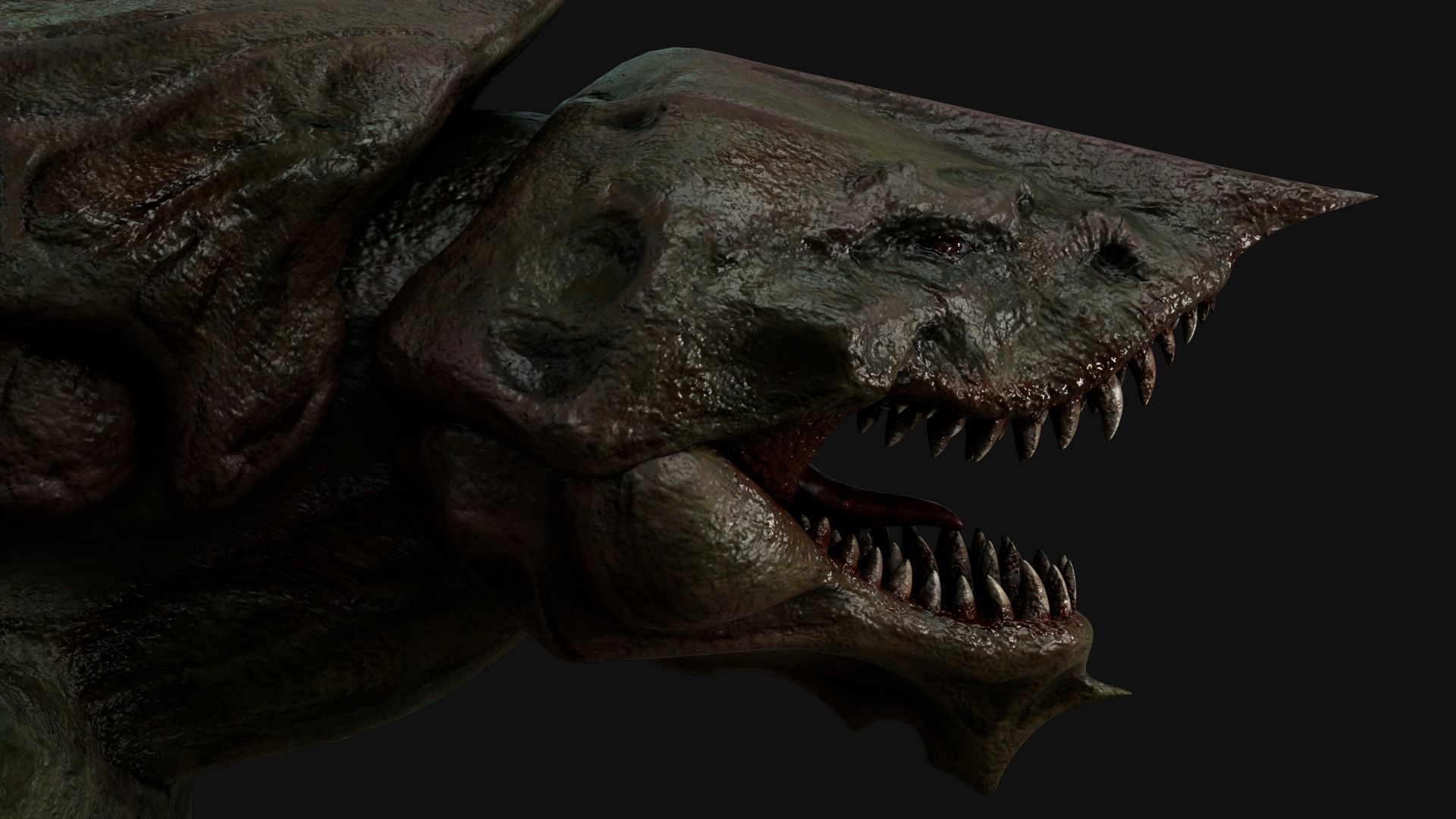 Turtle Creature Low-poly 3D model_8