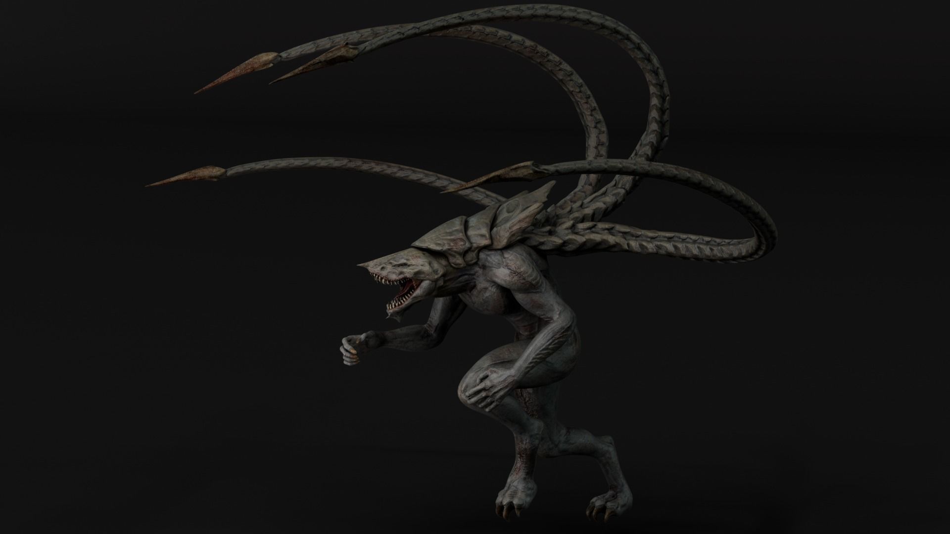 Turtle Creature Low-poly 3D model_15