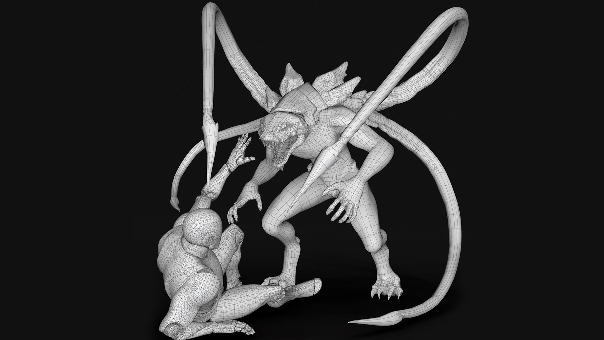 Turtle Creature Low-poly 3D model_19