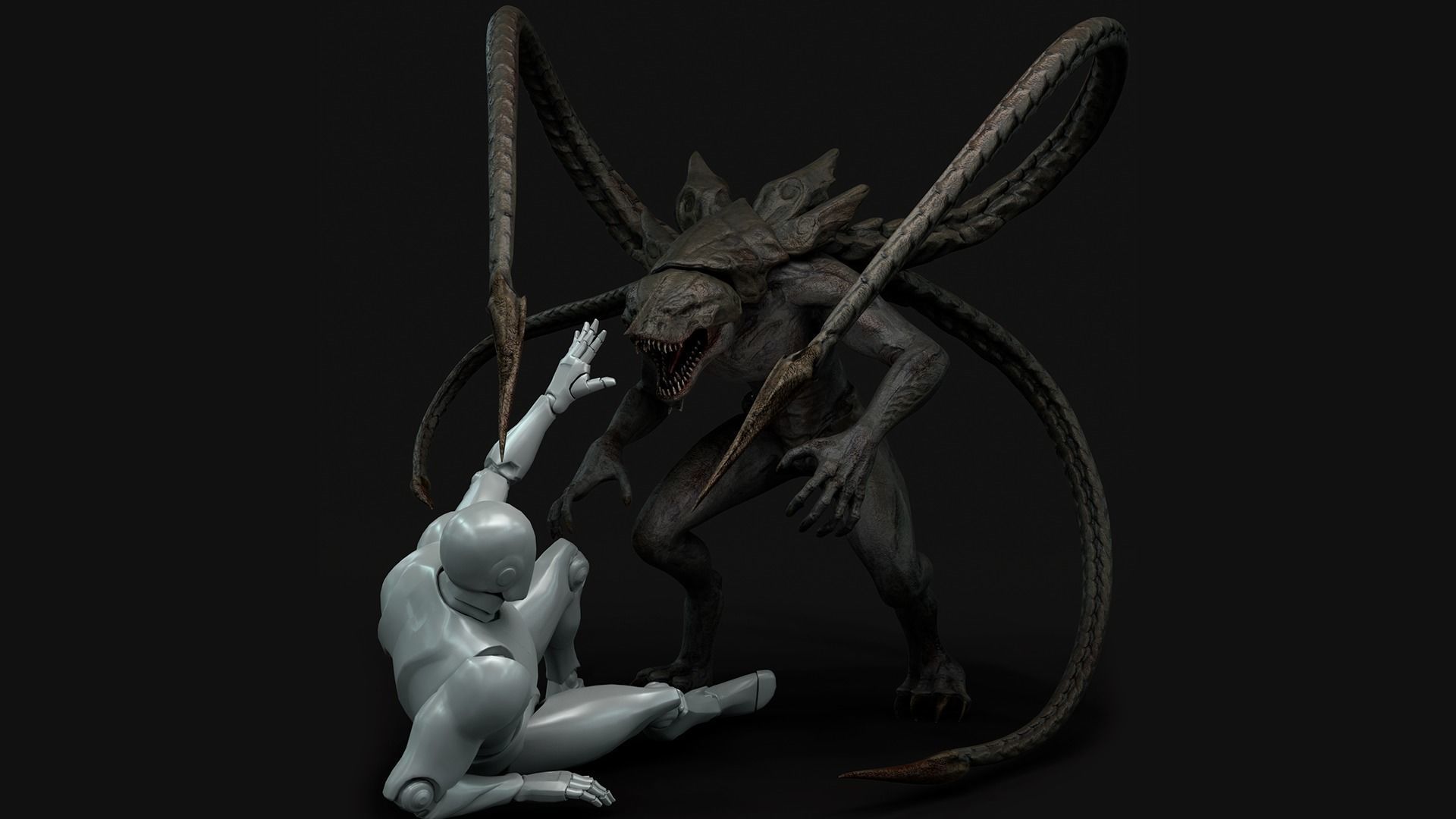 Turtle Creature Low-poly 3D model_14