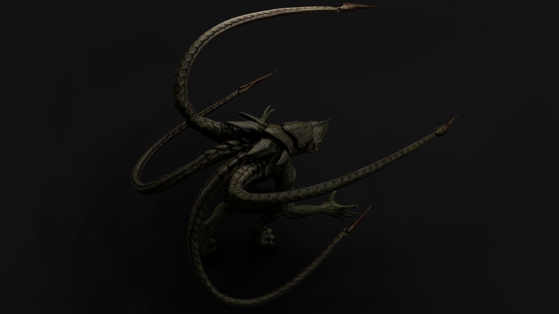 Turtle Creature Low-poly 3D model_6