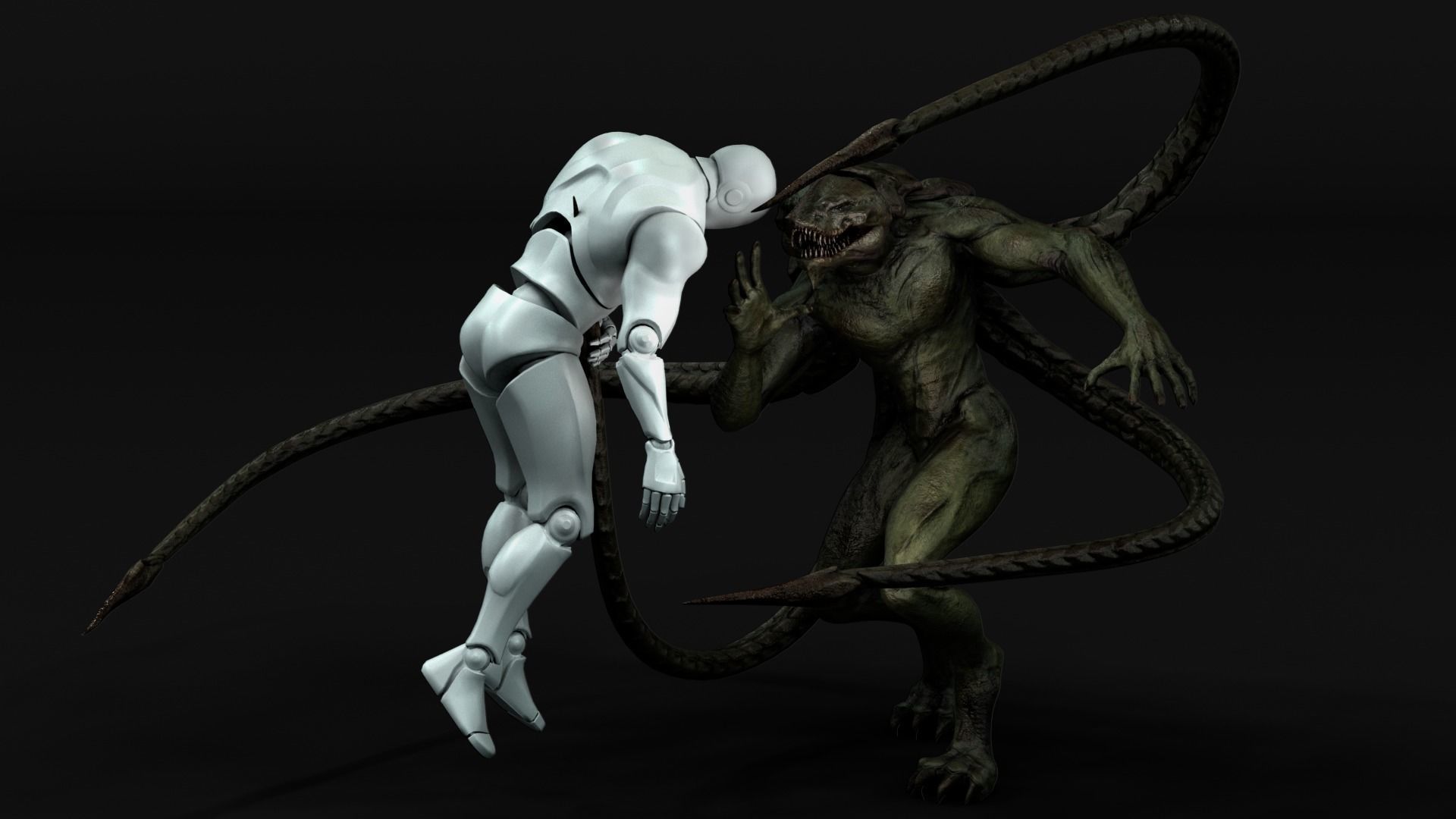 Turtle Creature Low-poly 3D model_7