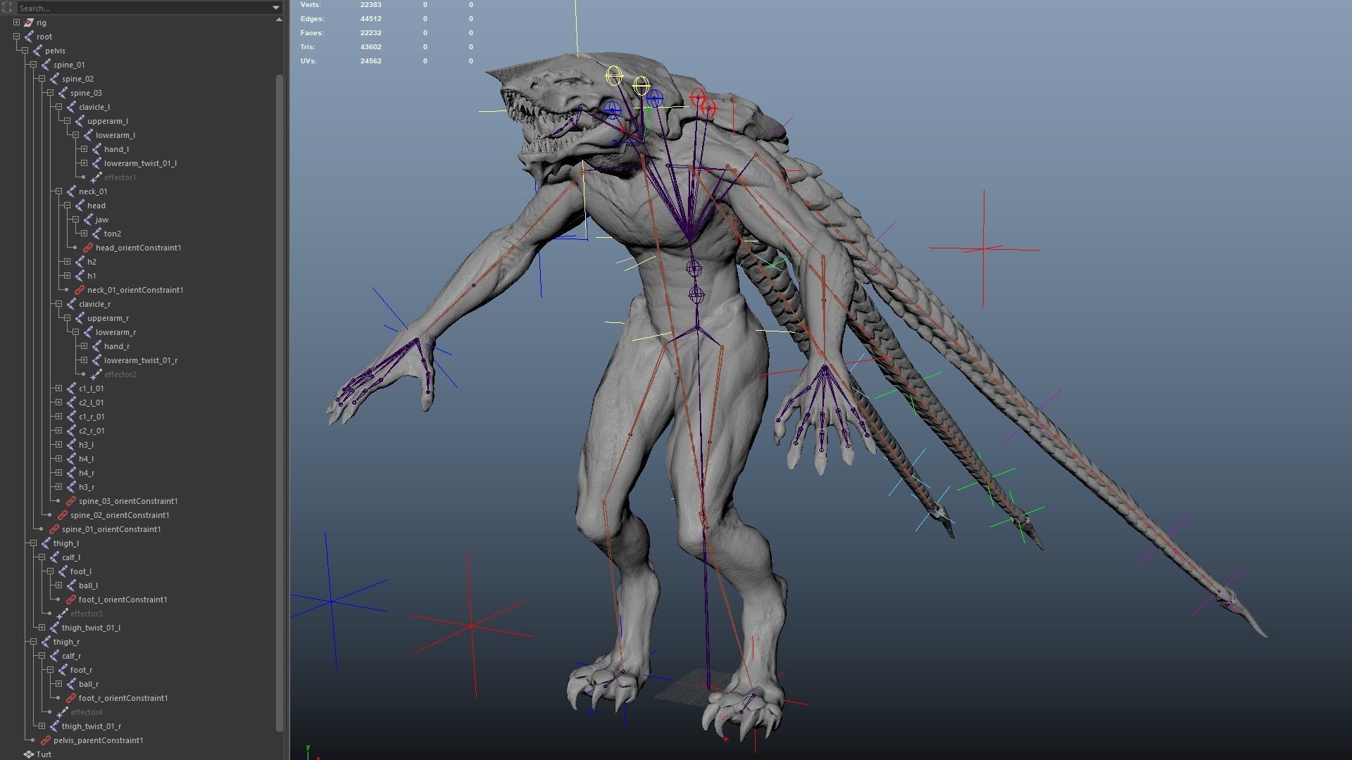 Turtle Creature Low-poly 3D model_24