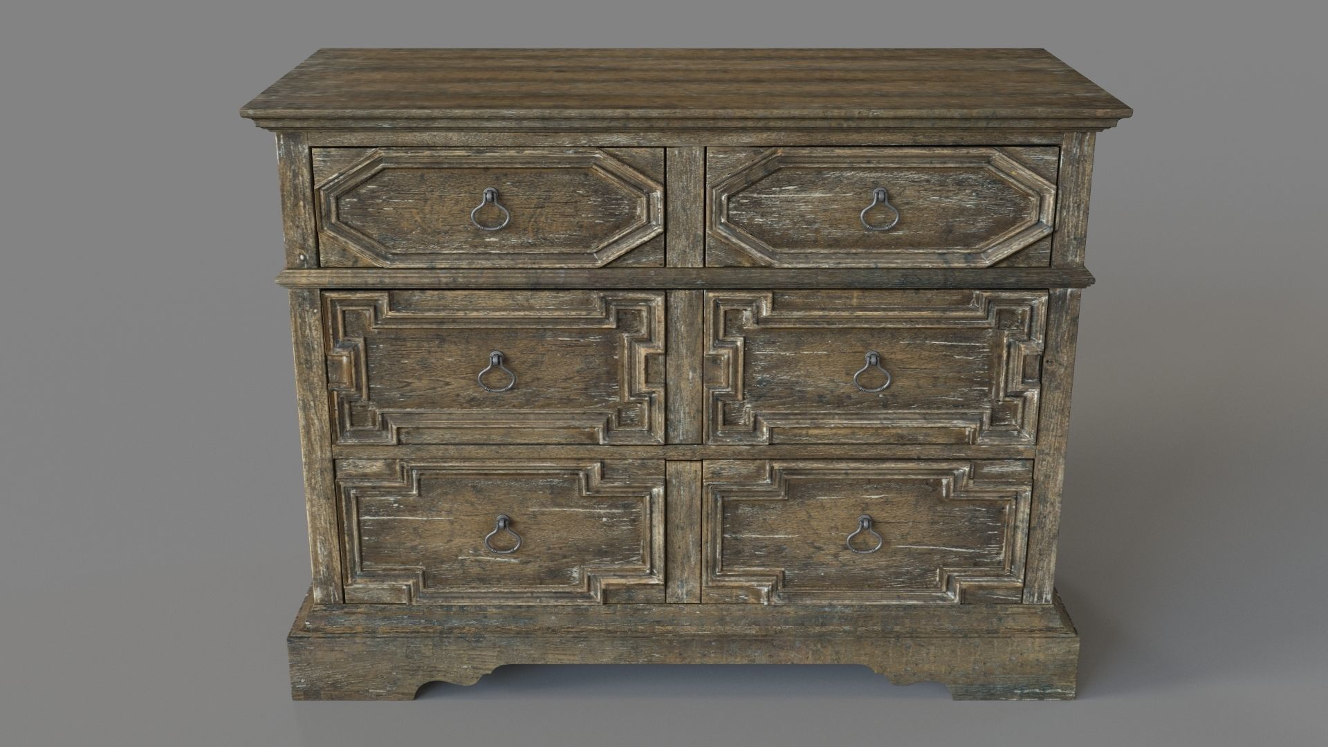 Bedroom La Grange Bridge Valley Bachelors Chest 3D model_1