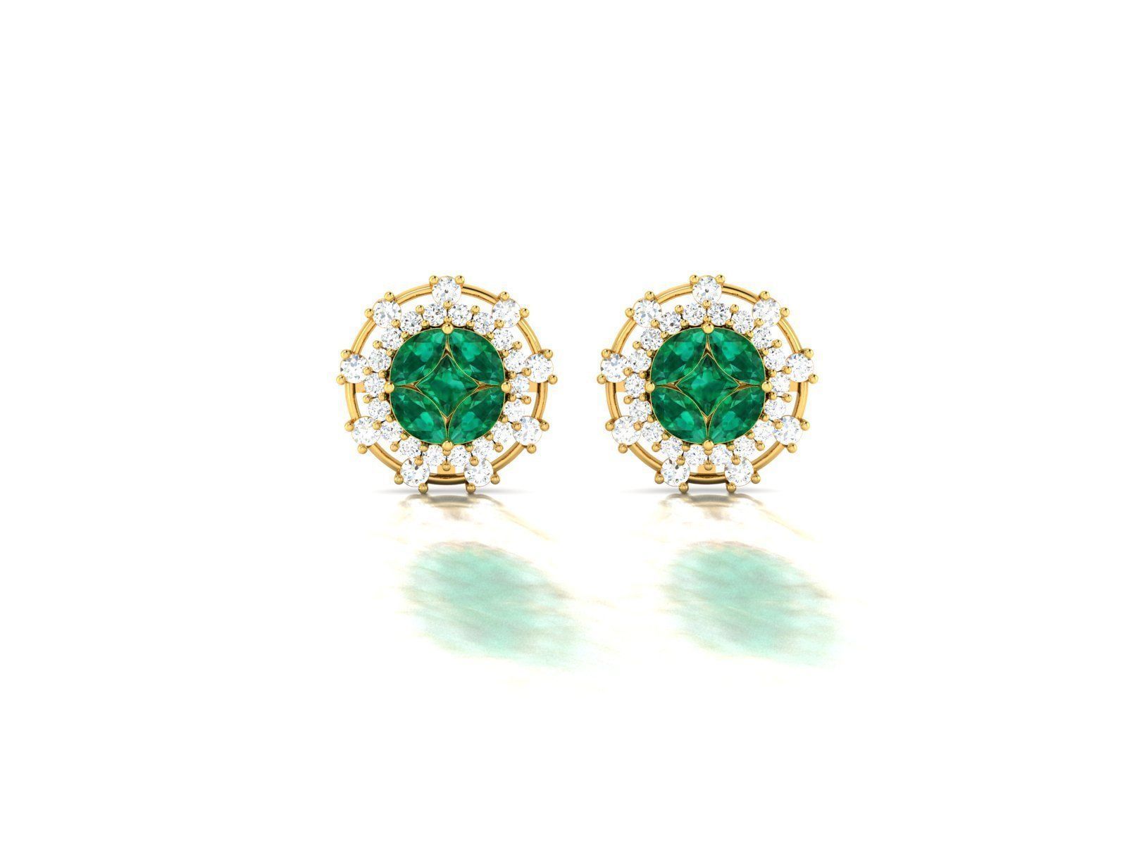 Women Earring 3dm STL OBJ FBX Render Details 3D print model_3