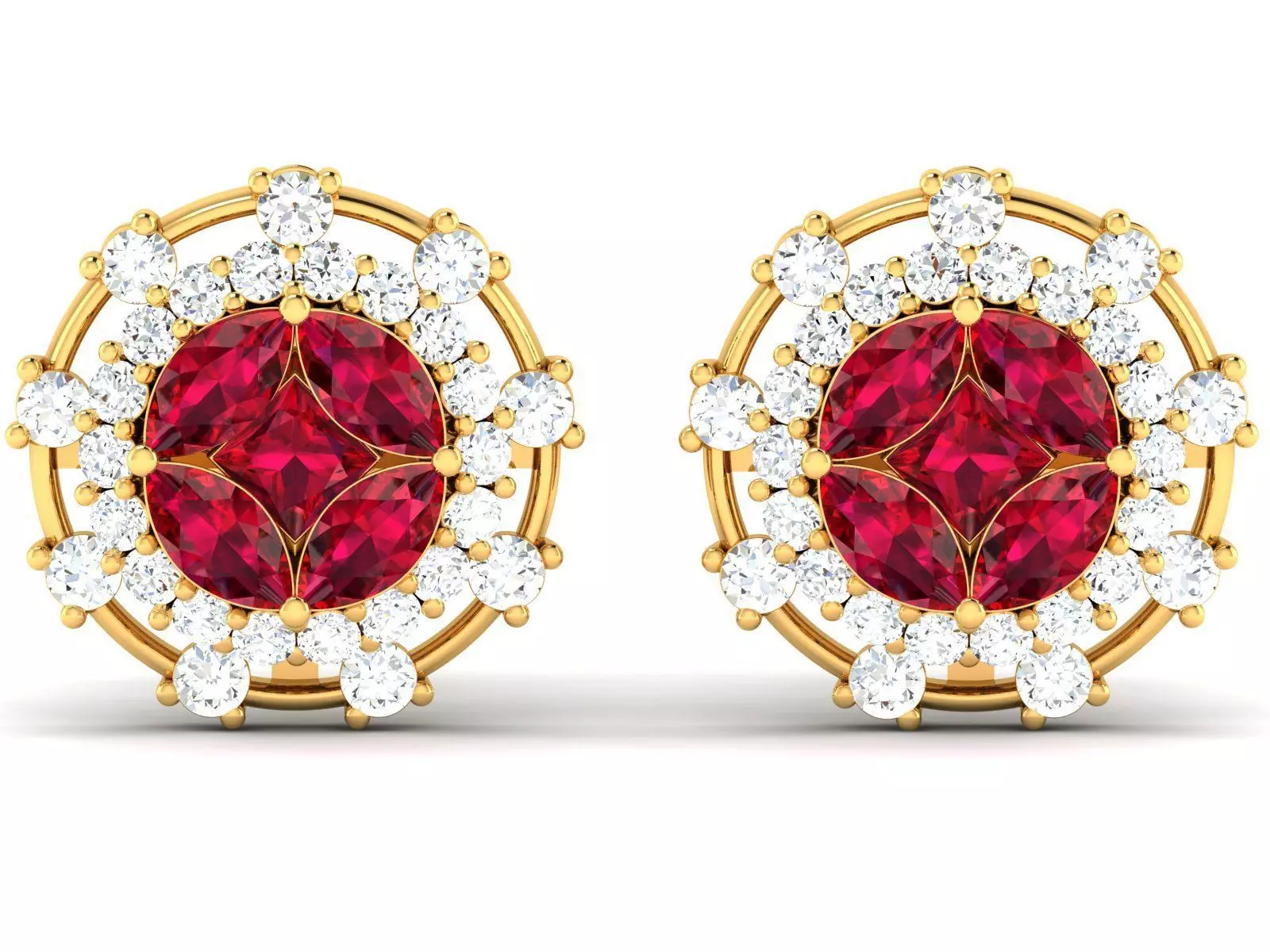 Women Earring 3dm STL OBJ FBX Render Details 3D print model_0