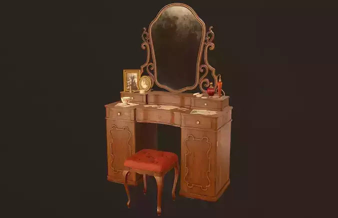 Vanity Table - PBR Game Ready