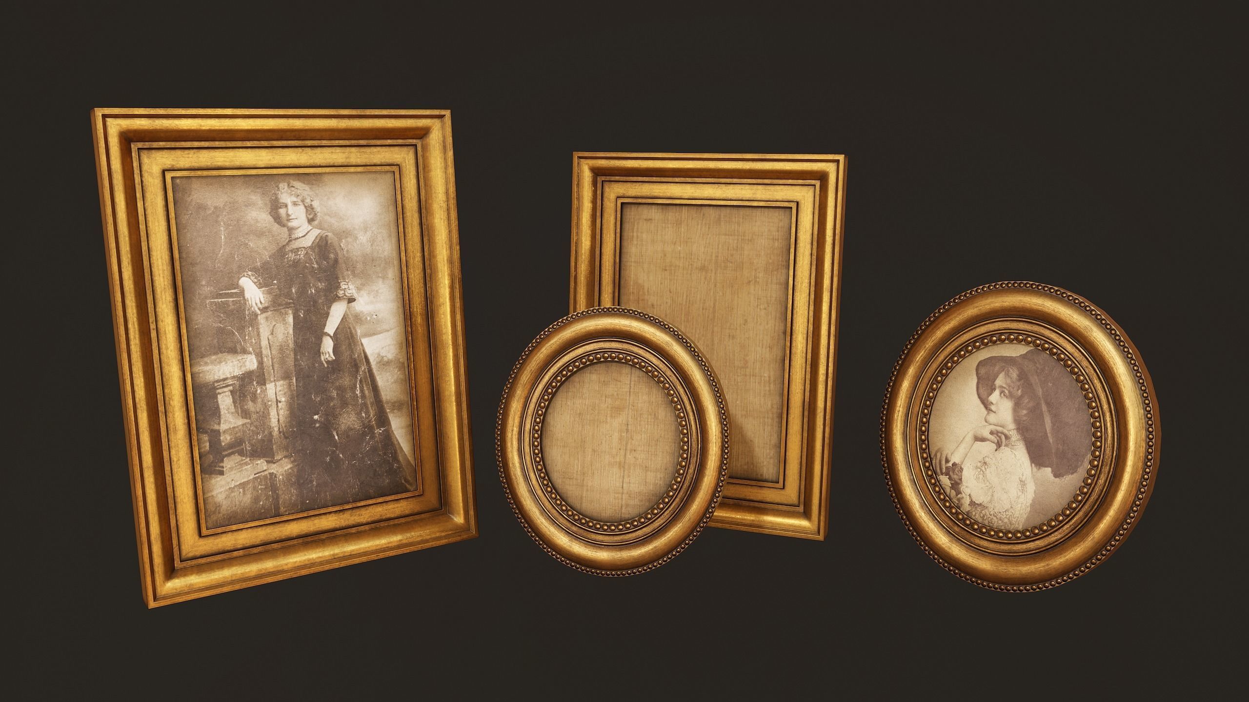 Vanity Table - PBR Game Ready Low-poly 3D model_11