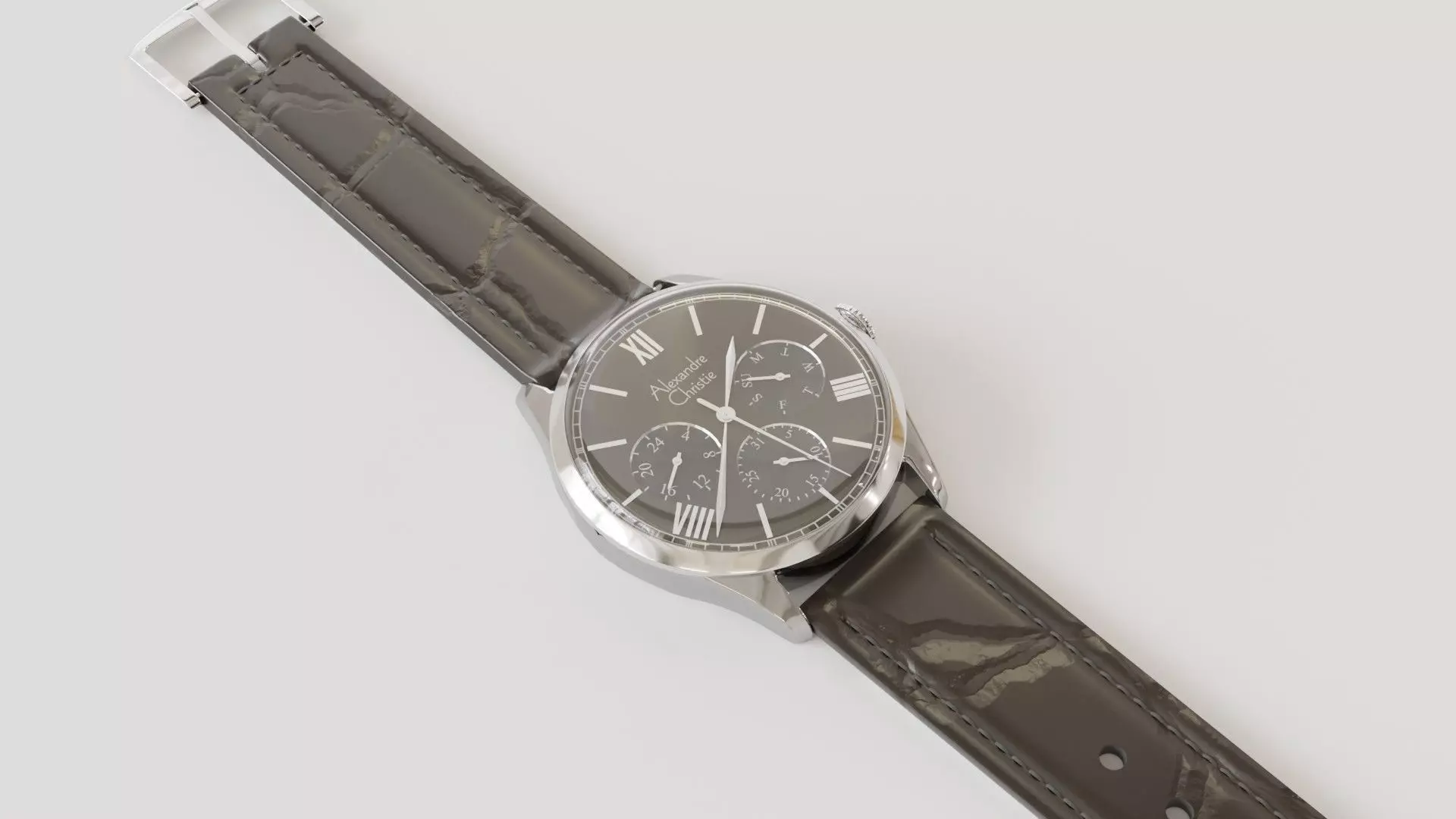 Watch 3d Model chronograph 3D model_0