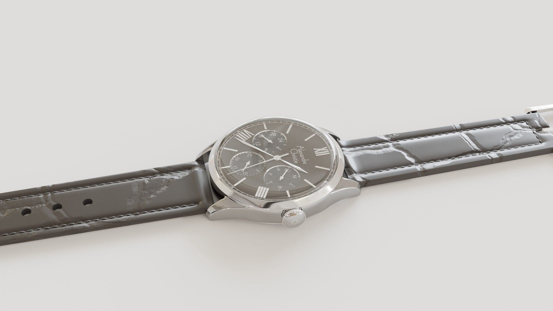 Watch 3d Model chronograph 3D model_8