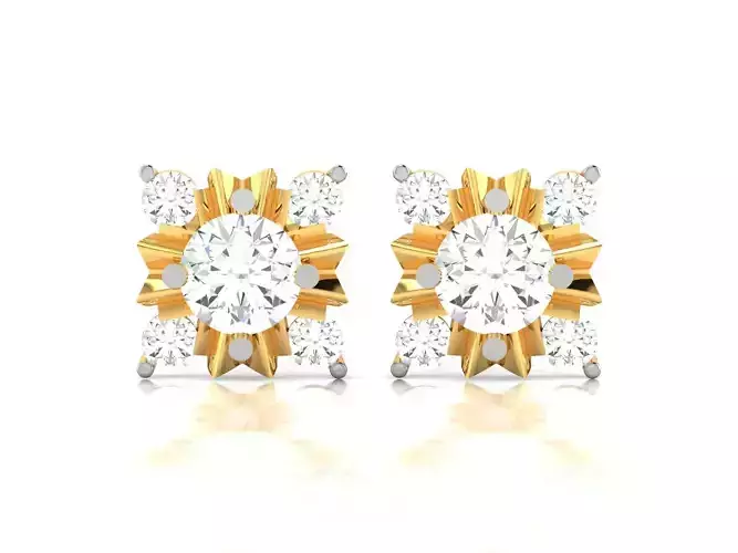 Women Earring 3dm STL OBJ FBX Render Details 3D print model