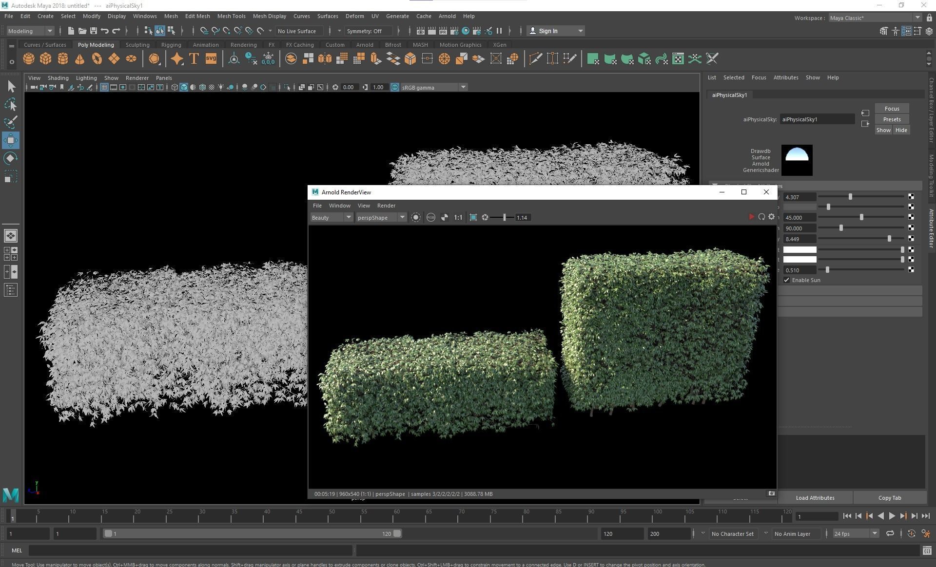 New Plant High detail Pyrrosia Lingua Box Hedge 3D model_5