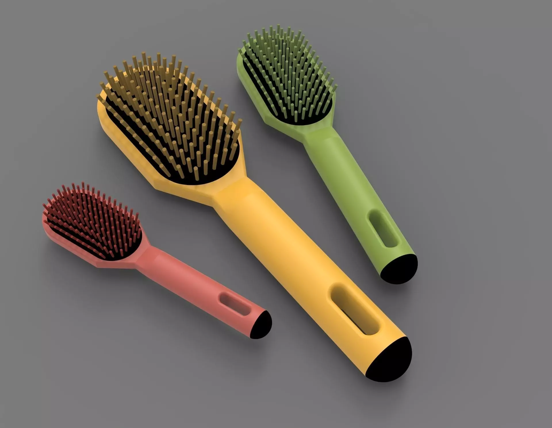 Hair Brush 3D model_0