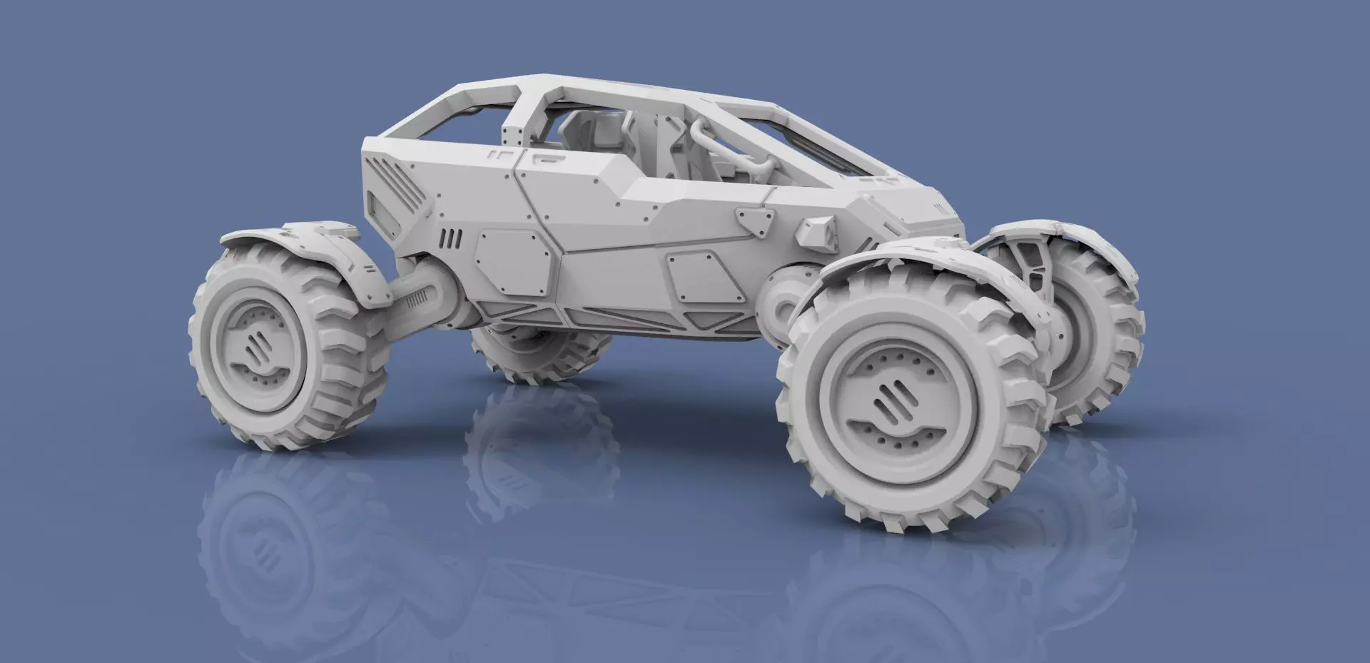 KV-Vehicle-001 space vehicle Free 3D print model