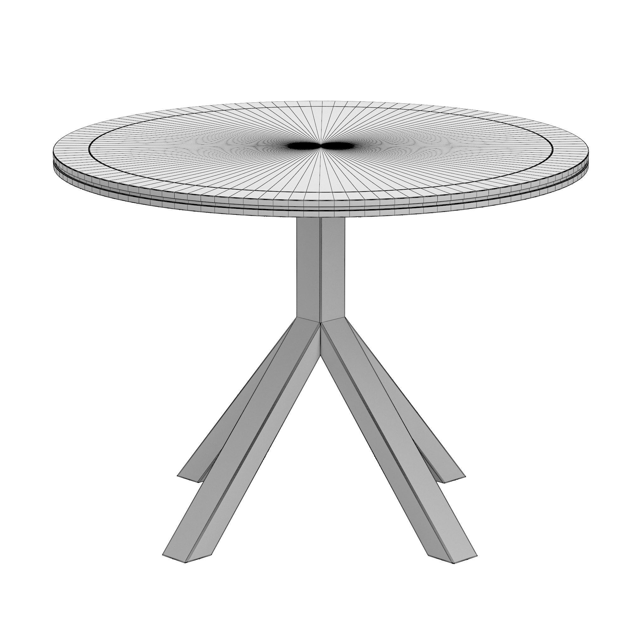 AZTEC ROUND TILED TABLE 3D model_6