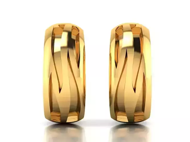 Women Earring 3dm STL OBJ FBX Render Details