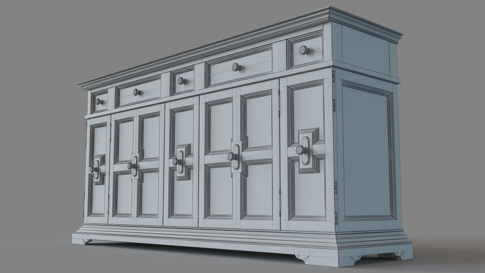 Dining Room La Grange Holman Buffet 3D model_5