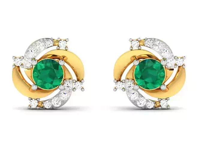 Women Earring 3dm STL OBJ FBX Render Details 3D print model