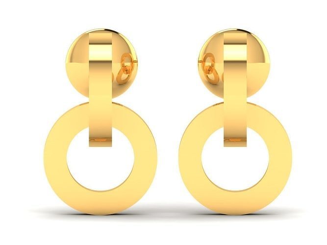 Women Earring 3dm STL OBJ FBX Render Details 3D print model