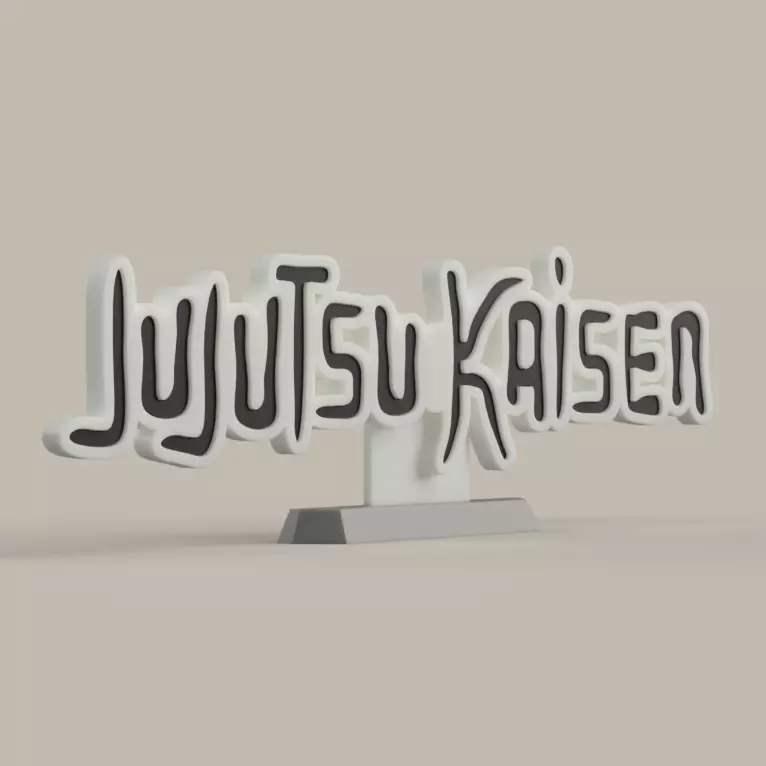 Jujutsu Kaisen - Logo 3D print model_0