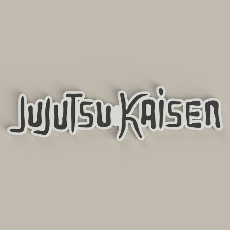Jujutsu Kaisen - Logo 3D print model_4