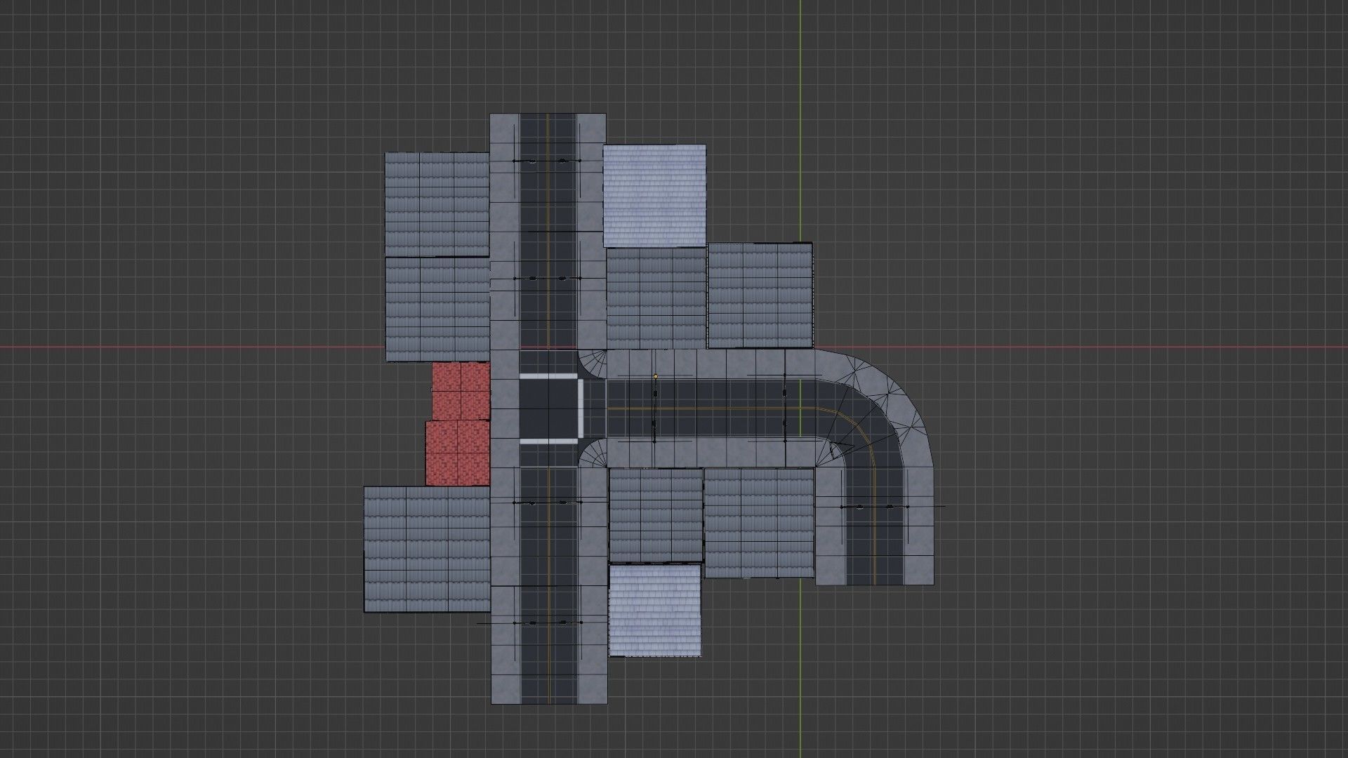 city street Free low-poly 3D model_5