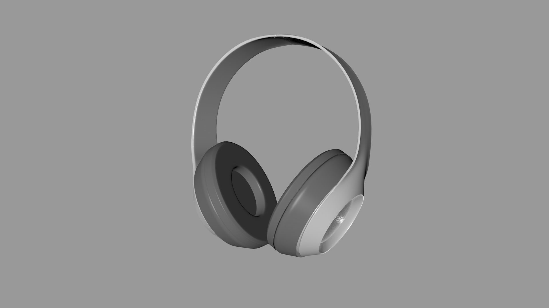 headphones pair of 3D model_1