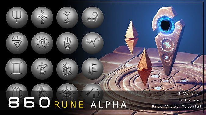 860 Rune Alpha Texture
