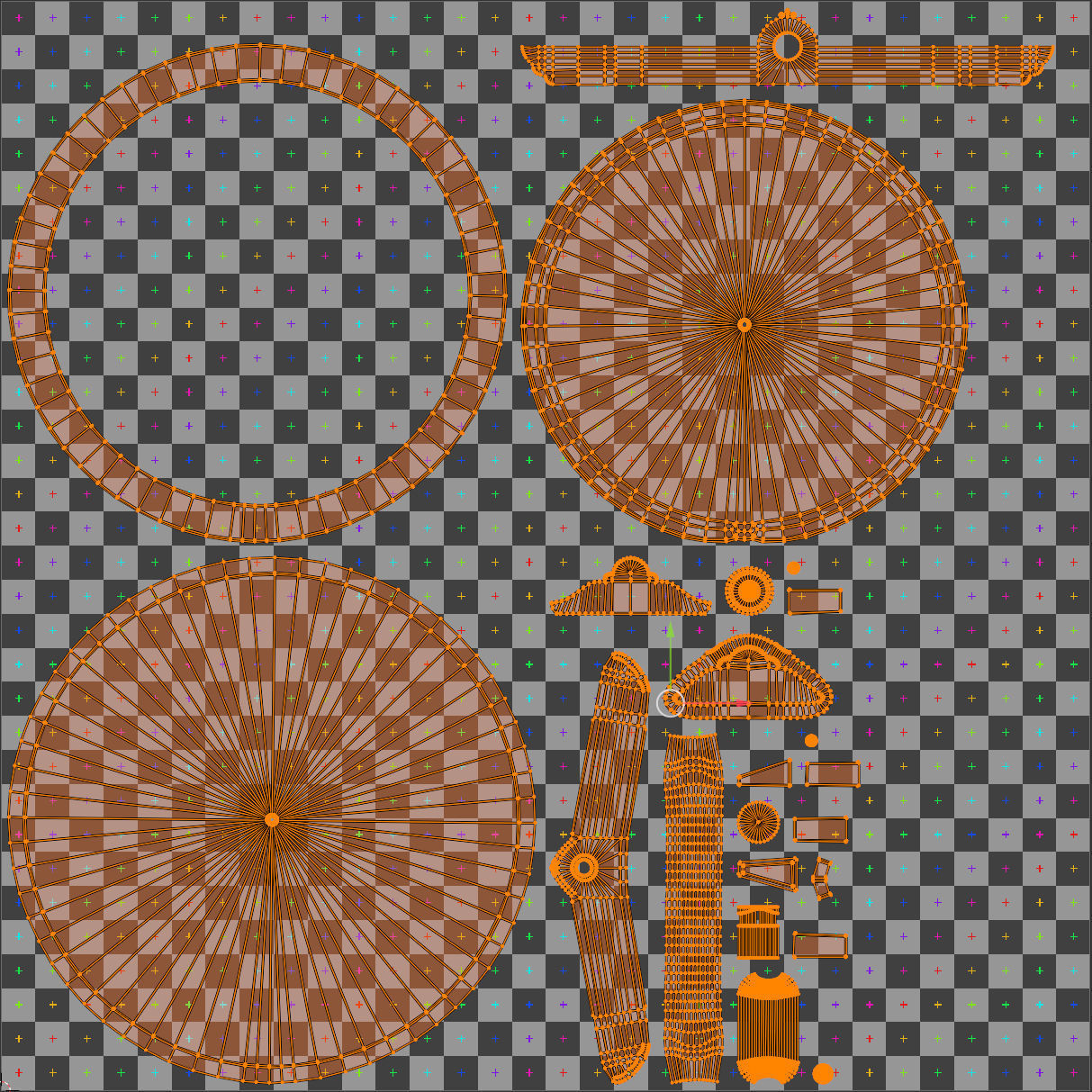 Astrolabe brass sundial Low-poly 3D model_14