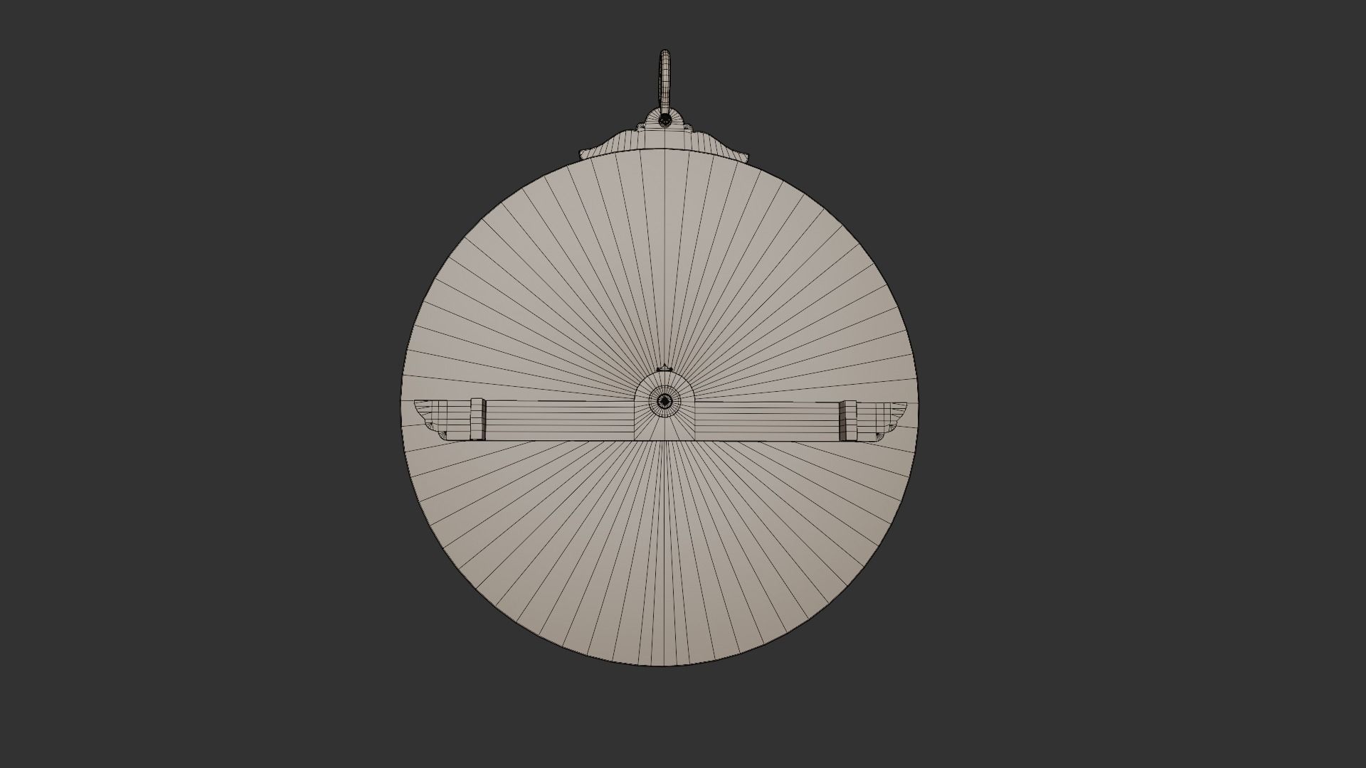 Astrolabe brass sundial Low-poly 3D model_10