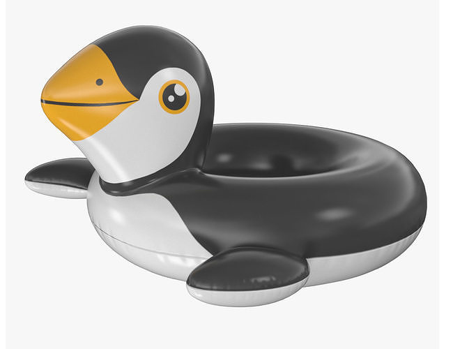 Penguin Pool Float swim ring 3D model