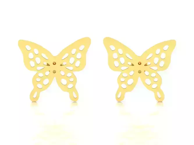 Women Earring 3dm STL OBJ FBX Render Details