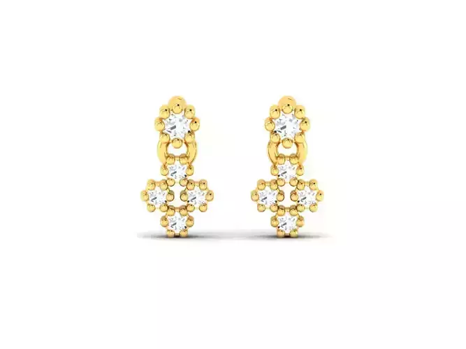 Women Earring 3dm STL OBJ FBX Render Details 3D print model