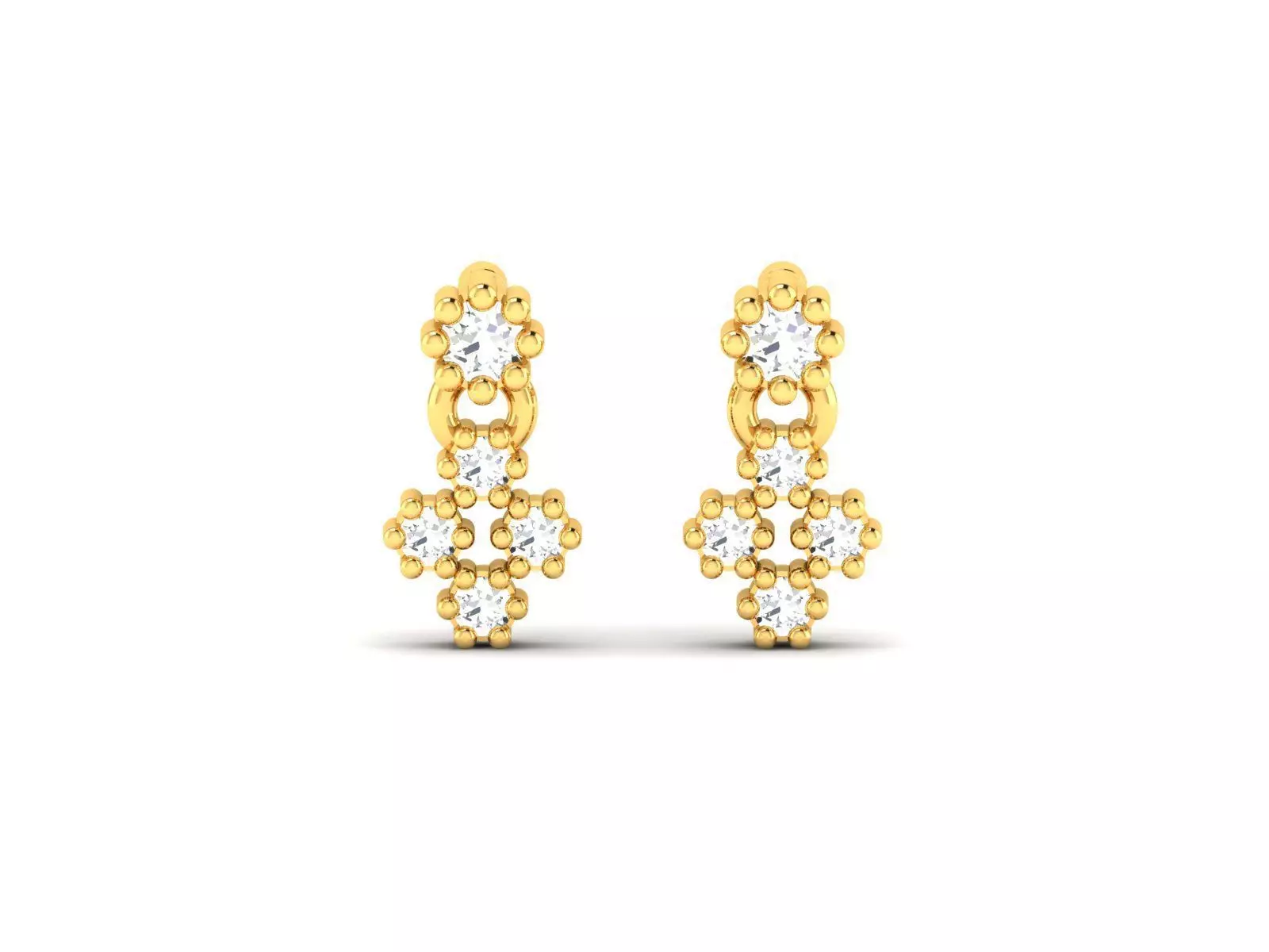 Women Earring 3dm STL OBJ FBX Render Details 3D print model