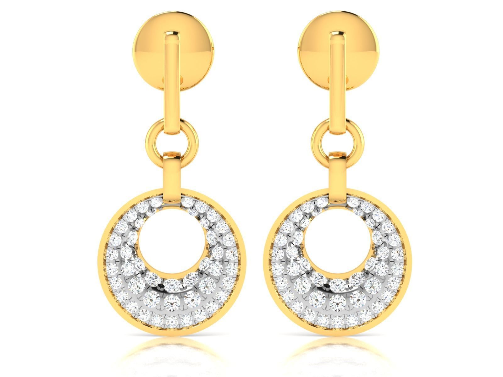 Women Earring 3dm STL OBJ FBX Render Details 3D print model_10