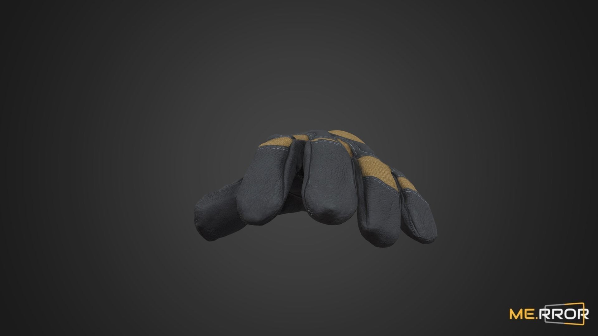 Game Ready Millitary Tactical Glove Low-poly 3D model_7