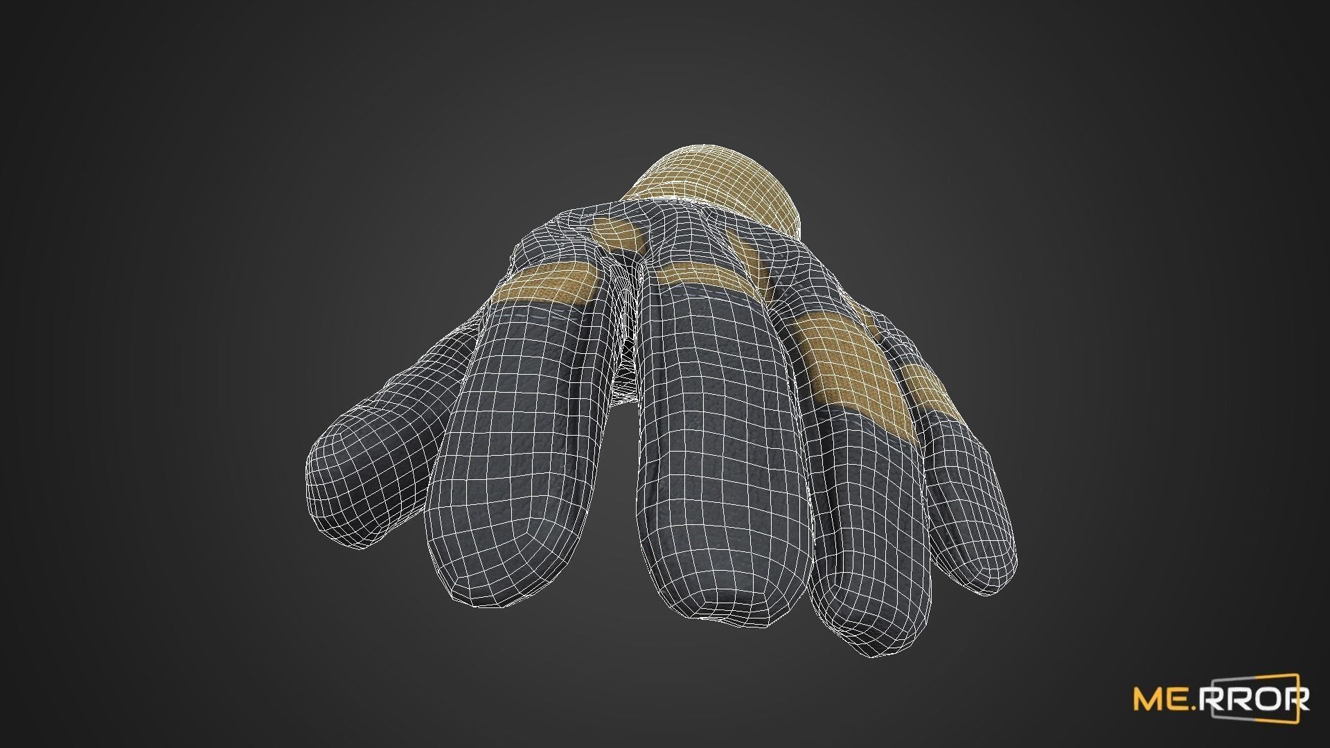 Game Ready Millitary Tactical Glove Low-poly 3D model_13